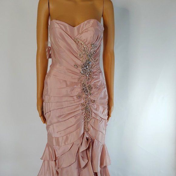 NWT Feriani Mermaid Style Formal Gown in Mauve - Picture 1 of 6
